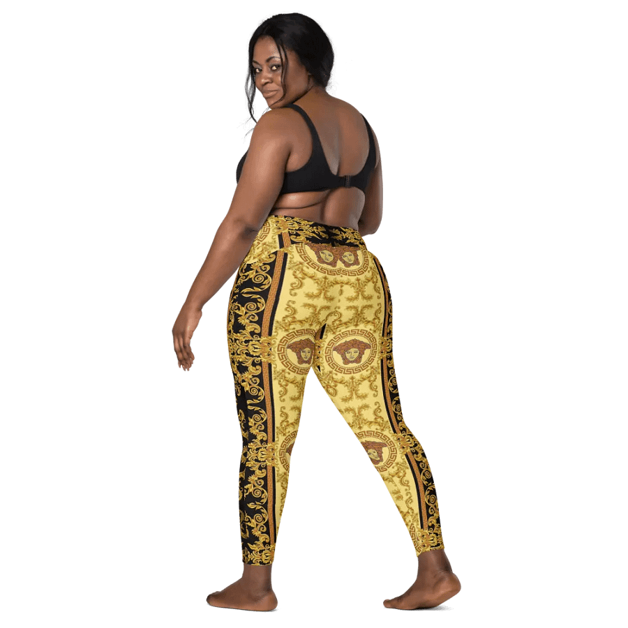 Leggings with Pockets – Luxury Medusa Inspired Print for Glamorous & Bold Style product image (9)