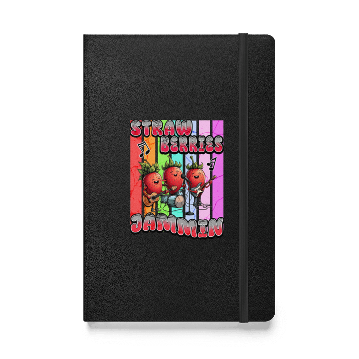 Strawberries Jammin Band Hardcover Notebook product image (1)