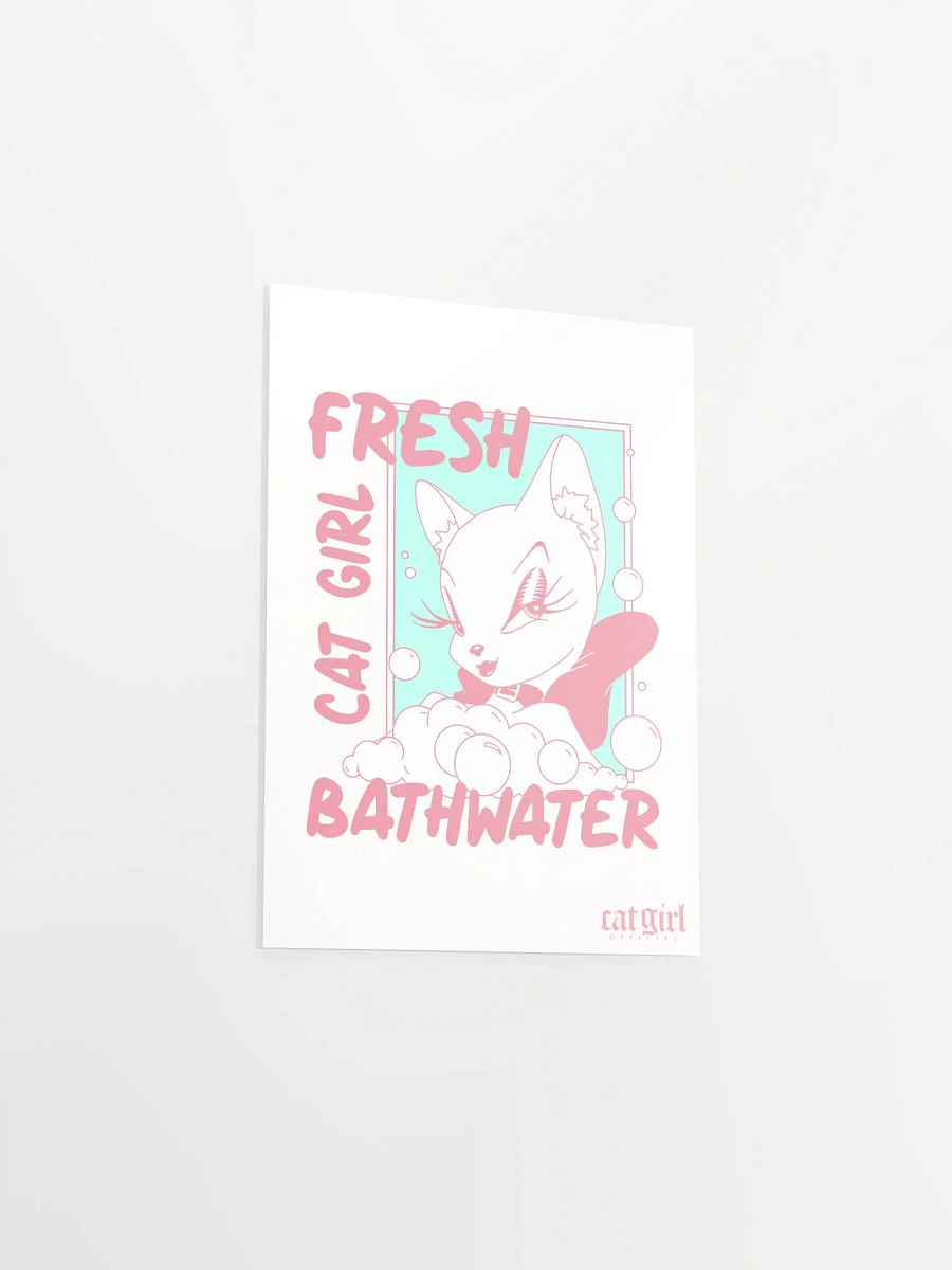 Cat Girl Bathwater Art Print product image (3)