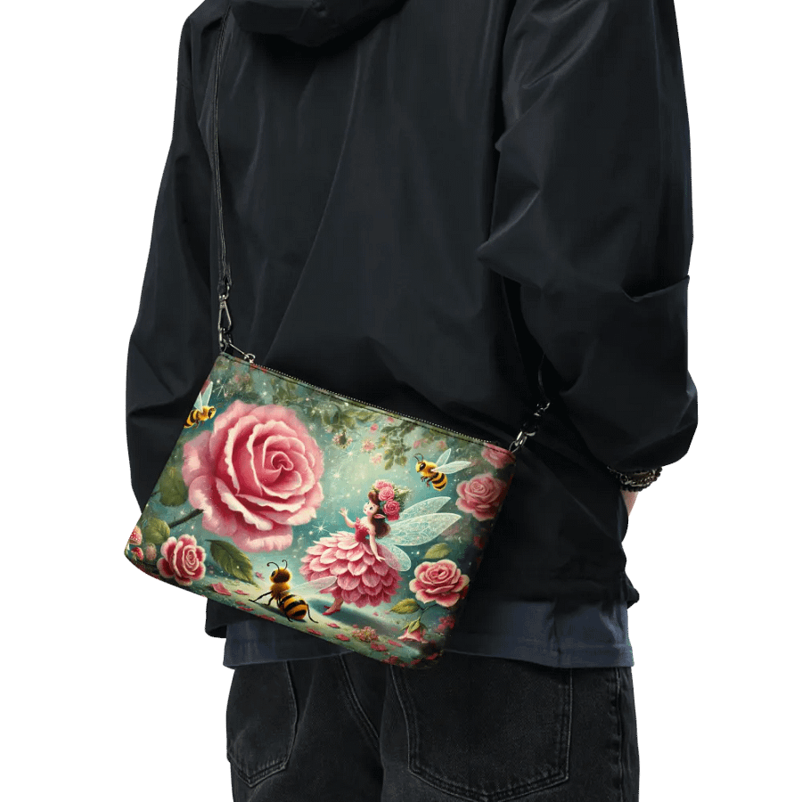 Rose Fairy with Bees Crossbody Bag - Whimsical Purse product image (9)