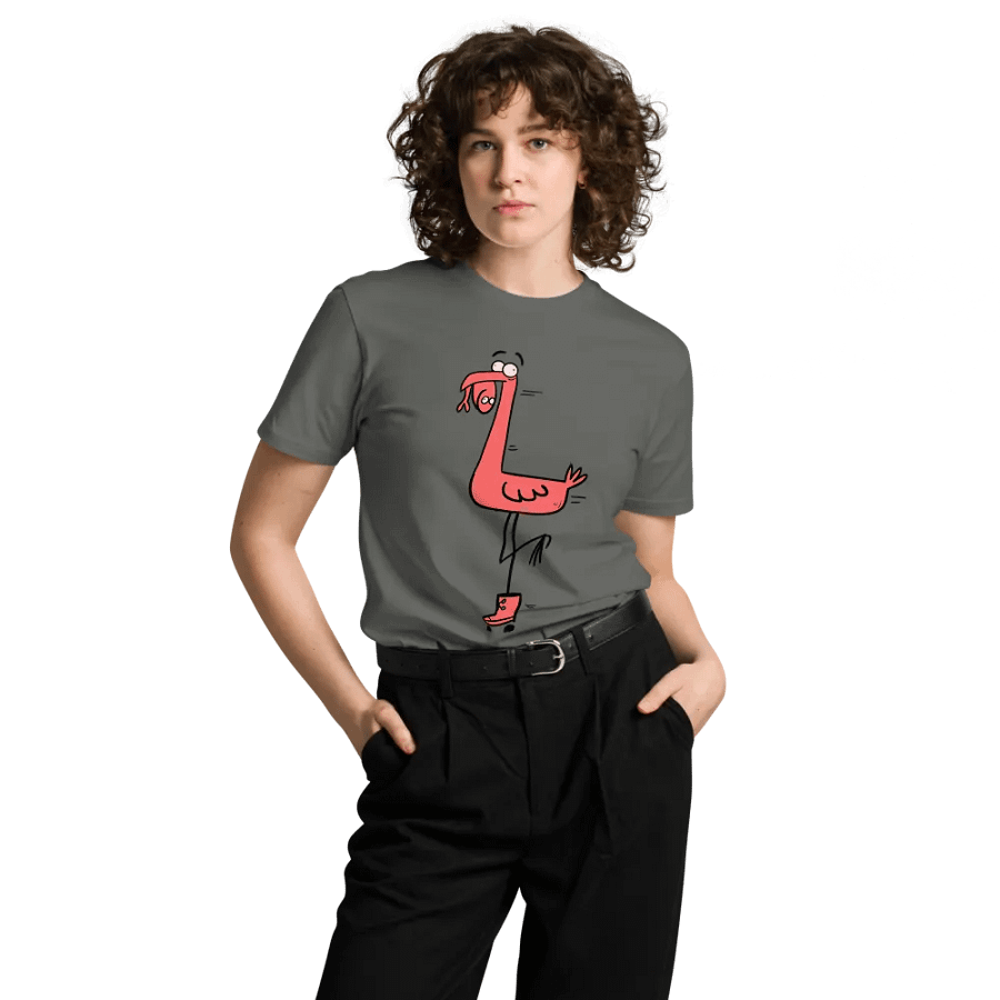 Whimsical Flamingo Sneaker Tee product image (8)