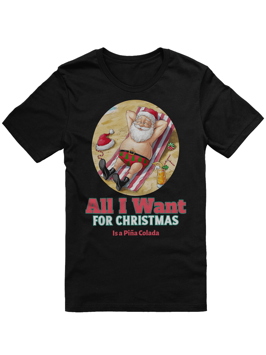 Sunny Santa Christmas Beach T-Shirt product image (2)