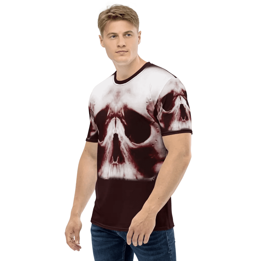 Symmetrical Skull Fusion | All-Over Print Crew Neck T-Shirt product image (4)