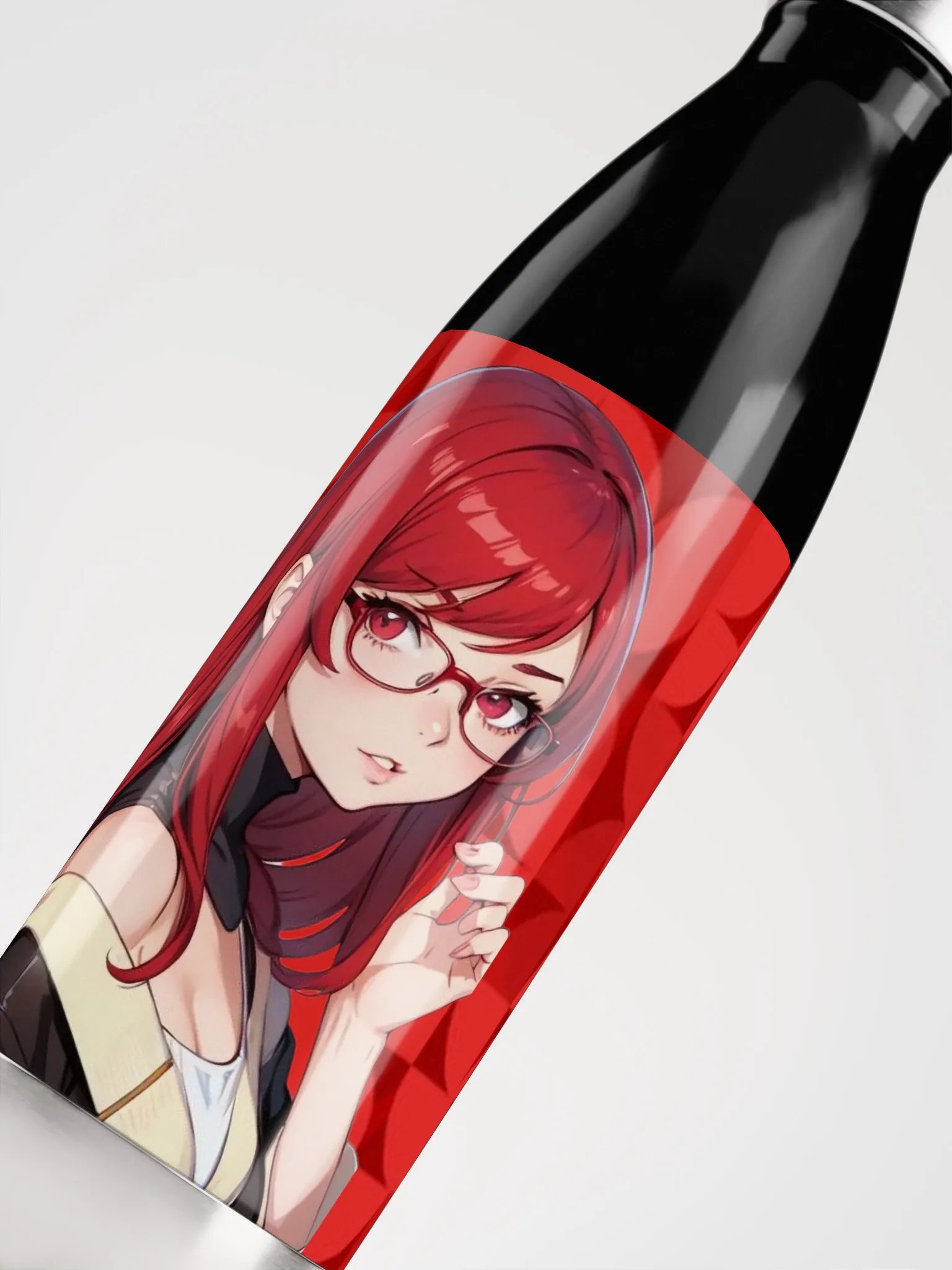 (Red WAIFU) K Stainless Steel Water Bottle product image (5)