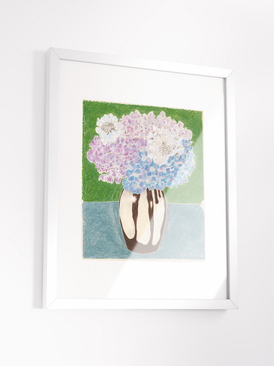 Hydrangeas 07.22.12 print framed product image (8)