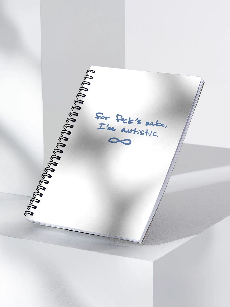 FFS, I'm autistic. (teal design) notebook product image (4)