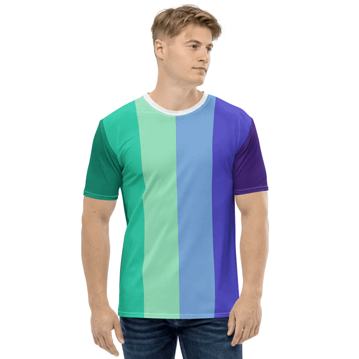 Gay Men's Pride Flag - All-Over Print T-Shirt product image (2)