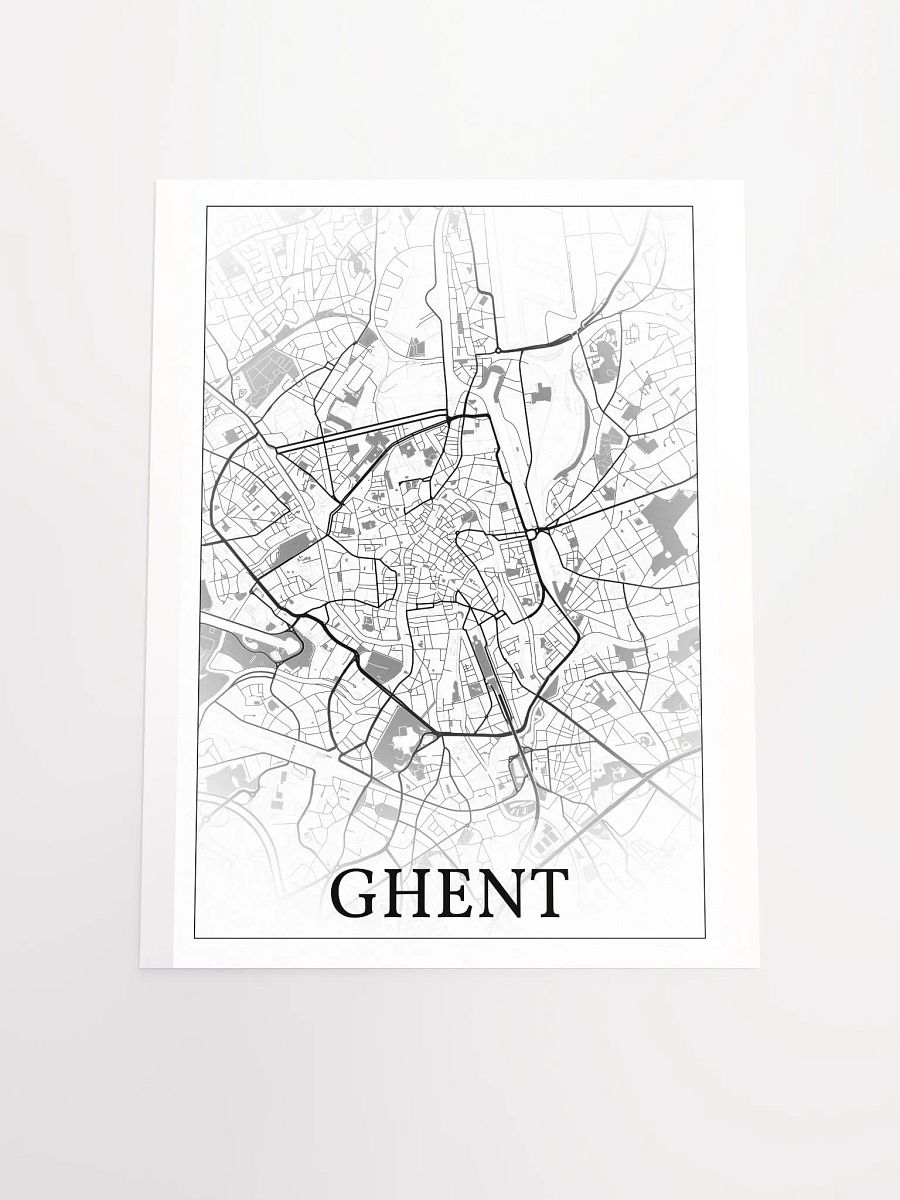 Ghent, Belgium, city map print product image (17)