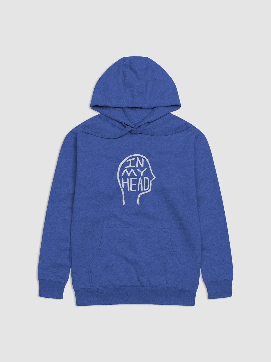In My Head (white design) printed heavyweight hoodie product image (2)