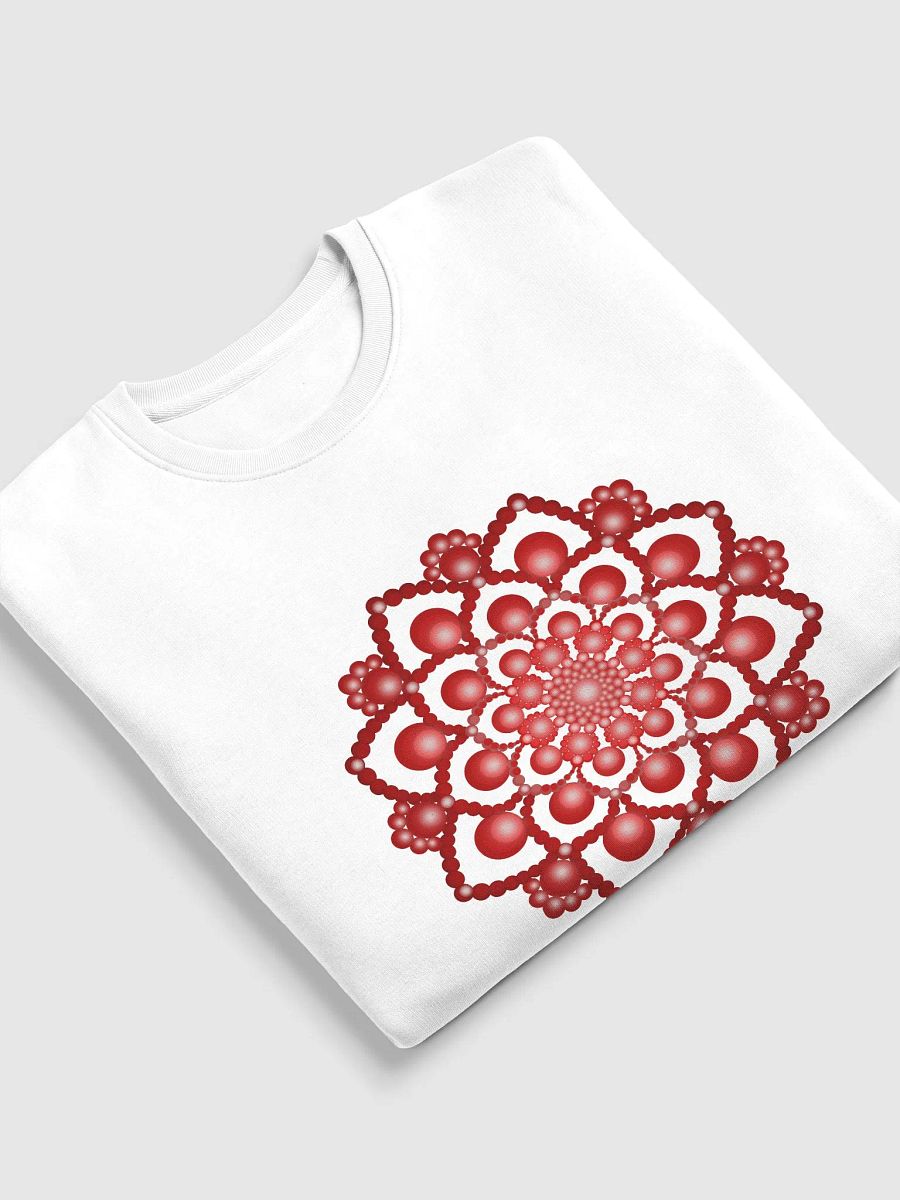 Red Dot Mandala Unisex Eco Sweatshirt product image (5)
