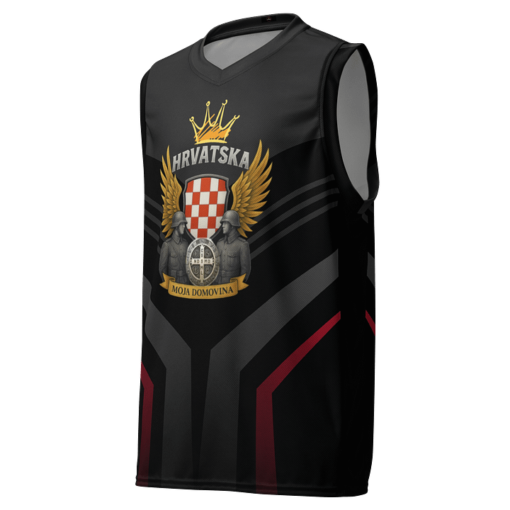 Hrvatska Emblem All-Over Basketball Jersey product image (1)