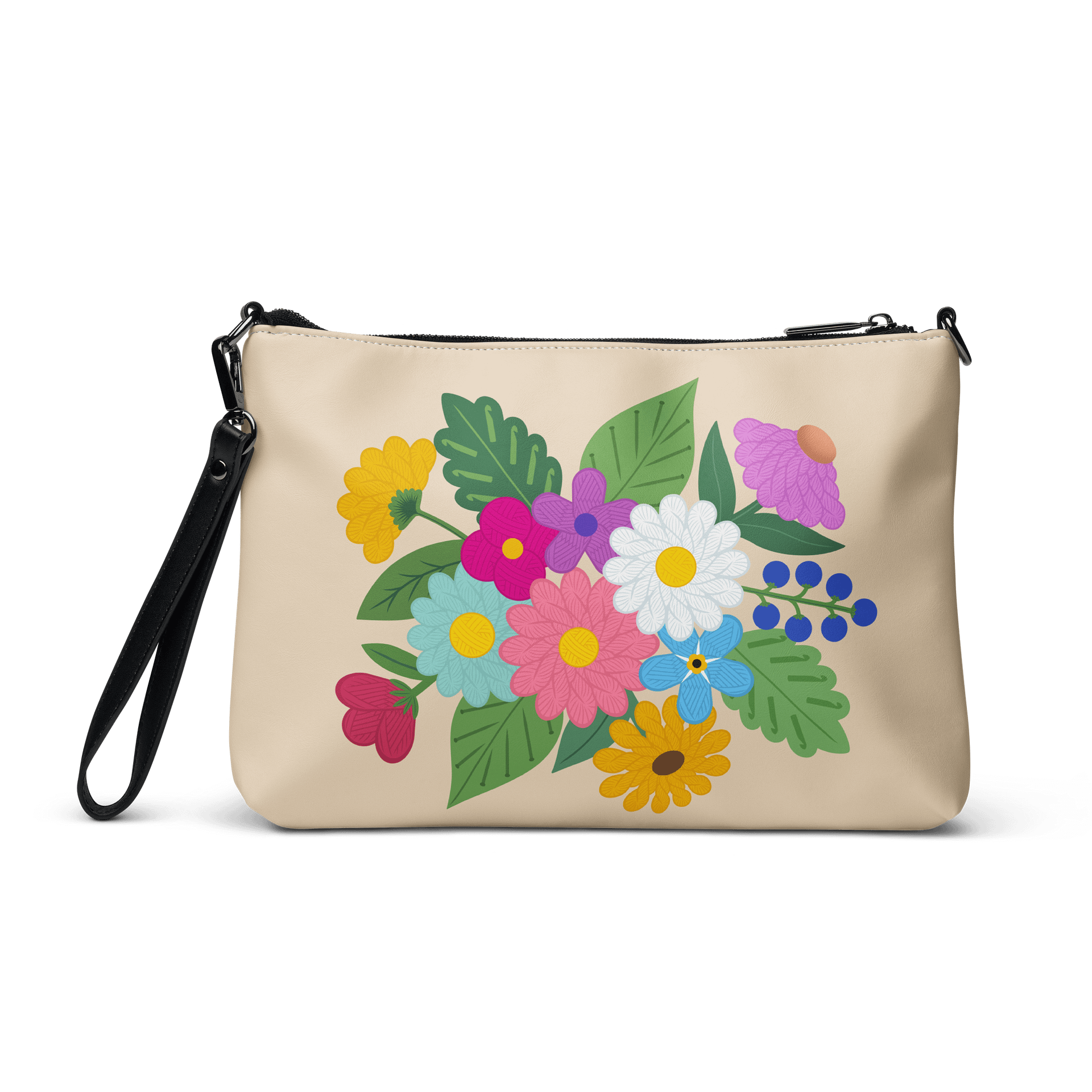 Floral Yarn Crossbody Purse product image (3)