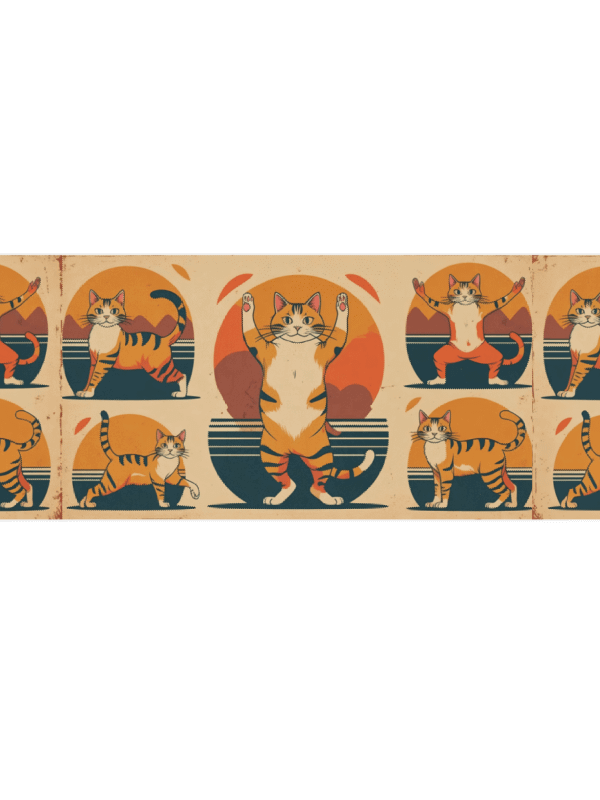 Retro Cats Yoga Mat product image (4)