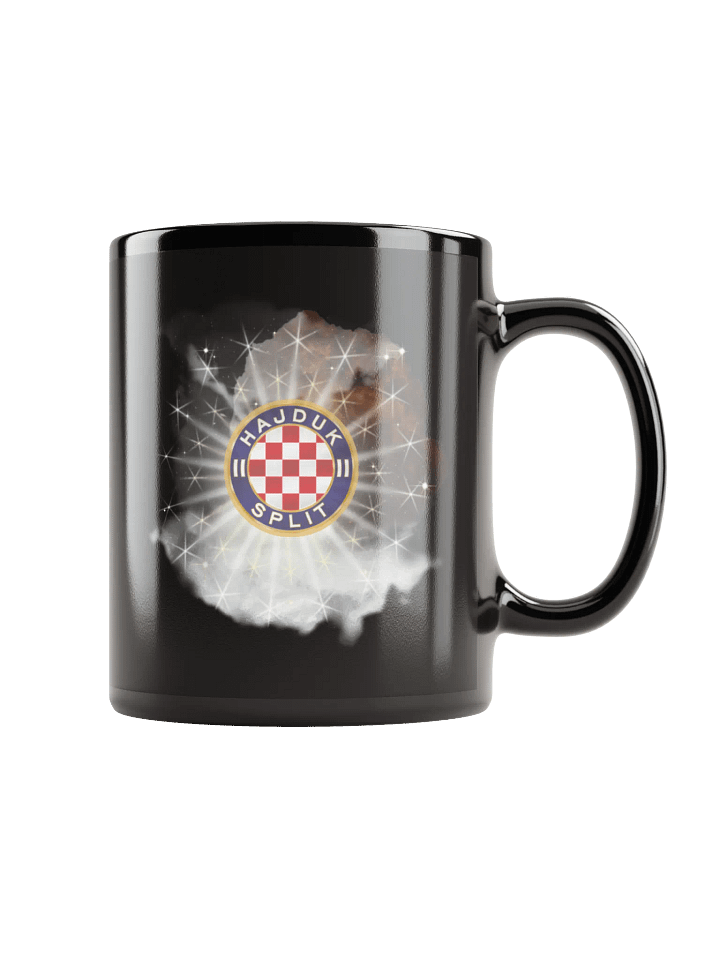 Hajduk Split Checkered Logo Black Glossy Mug product image (5)