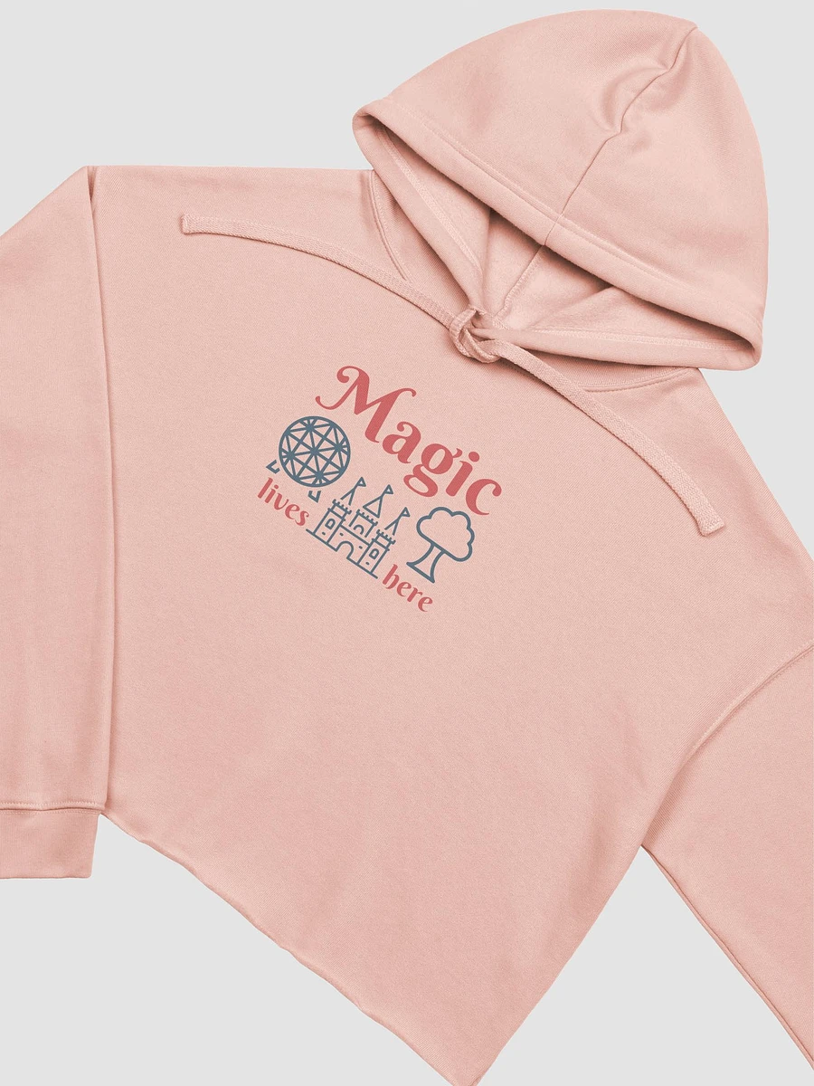 Disney Magical World: Magic Lives Here Disney Attractions Crop Hoodie Peach product image (3)