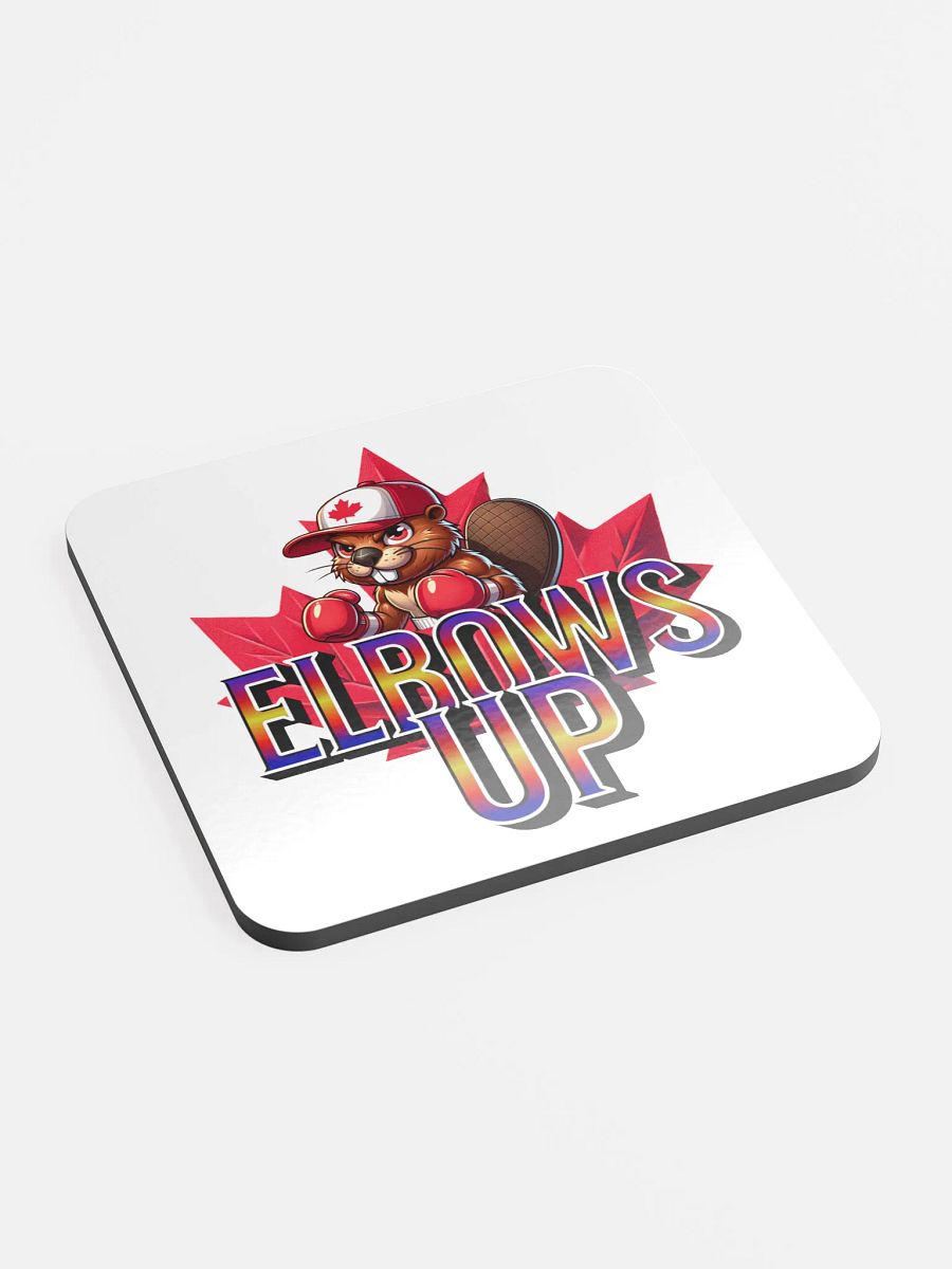 Elbows Up Maple Leaf Beaver Boxing Mauler Coaster Set product image (3)