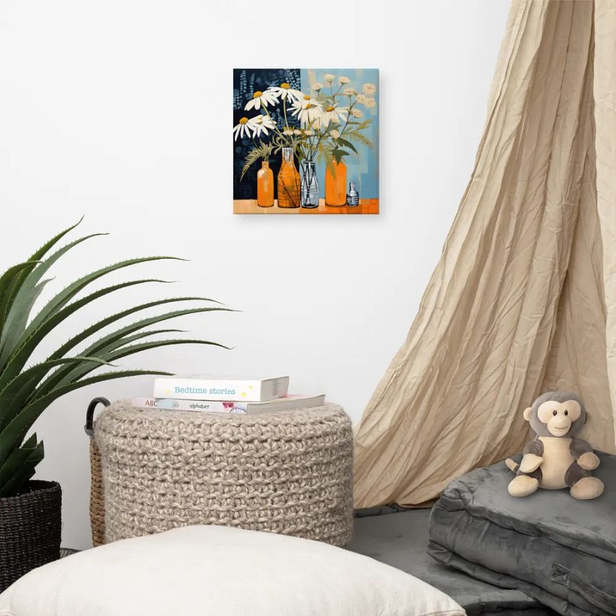 Art2401-78 Vase Flowers Still Life - Canvas Print - sm product image (4)