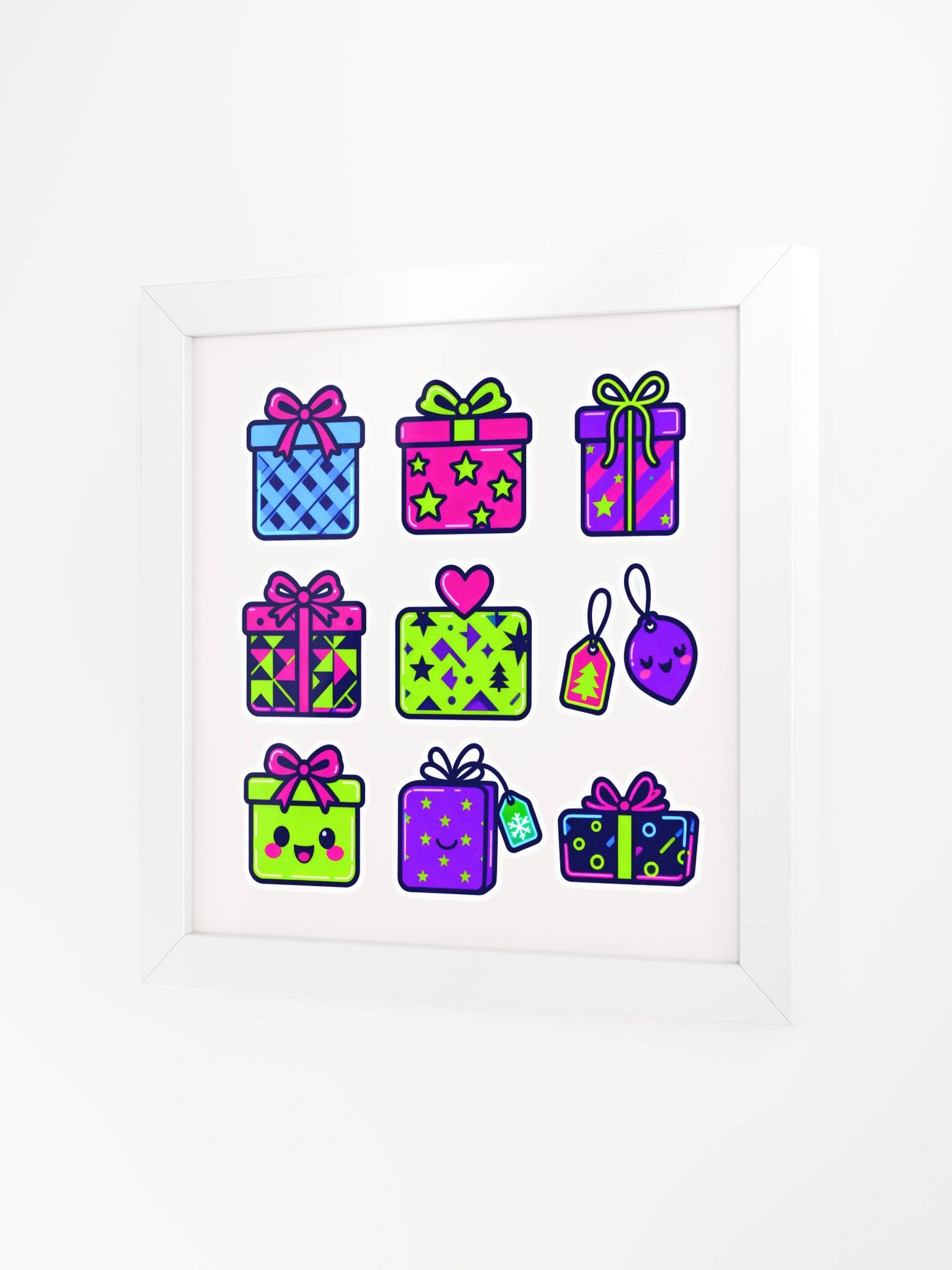 WRAPPED WITH CHEER Wallart Print With White Frame product image (4)