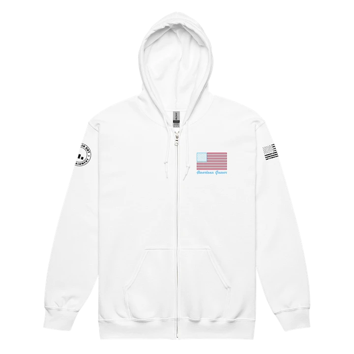 American Gamer Zipp Hoodie White product image (2)