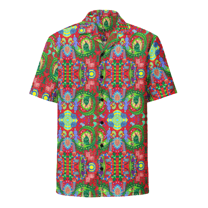 Abstract Doodles Imagination Unisex Hawaiian Shirt product image (2)