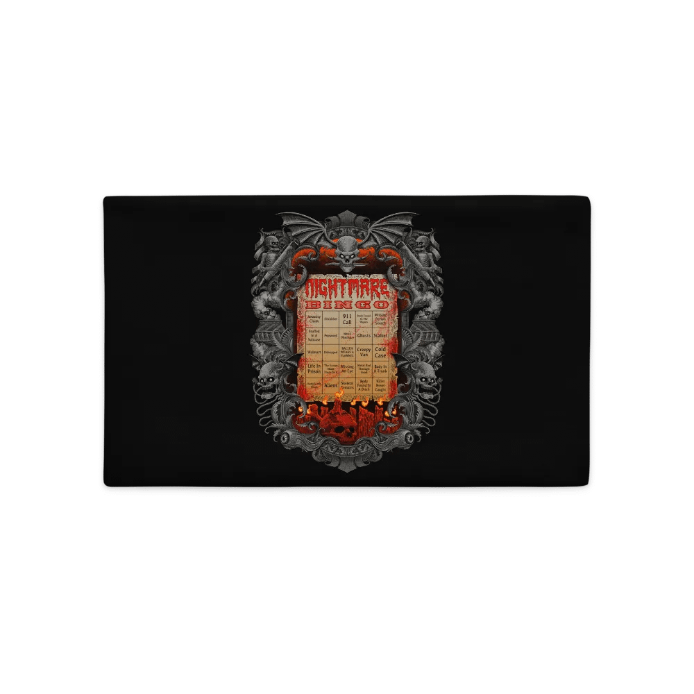 Nightmare Bingo Pillow Case Black product image (2)