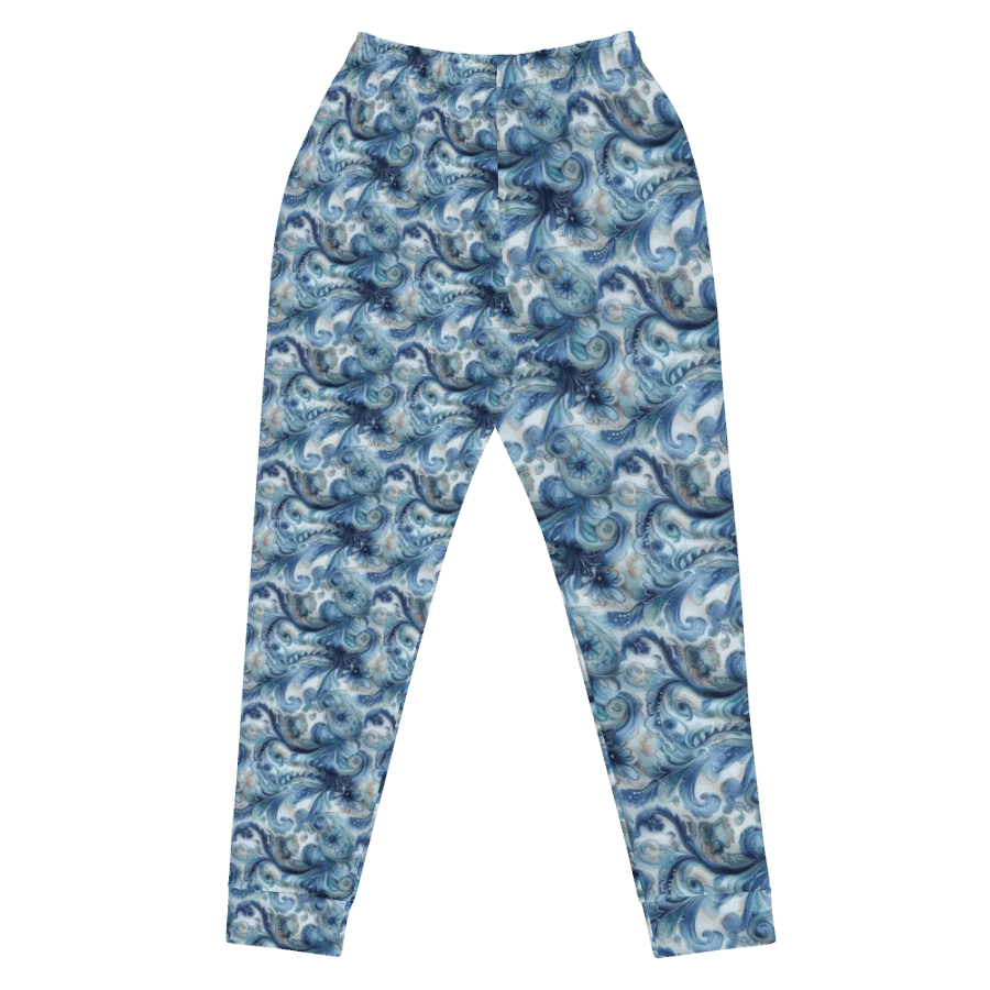 Blue Floral Lose Fit Joggers product image (4)