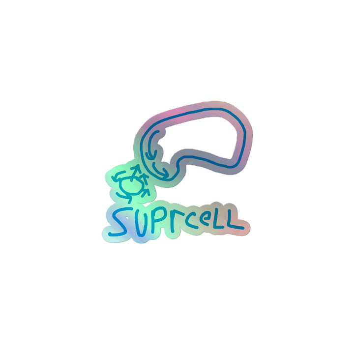 Suprcell Drawing Holographic Sticker product image (1)