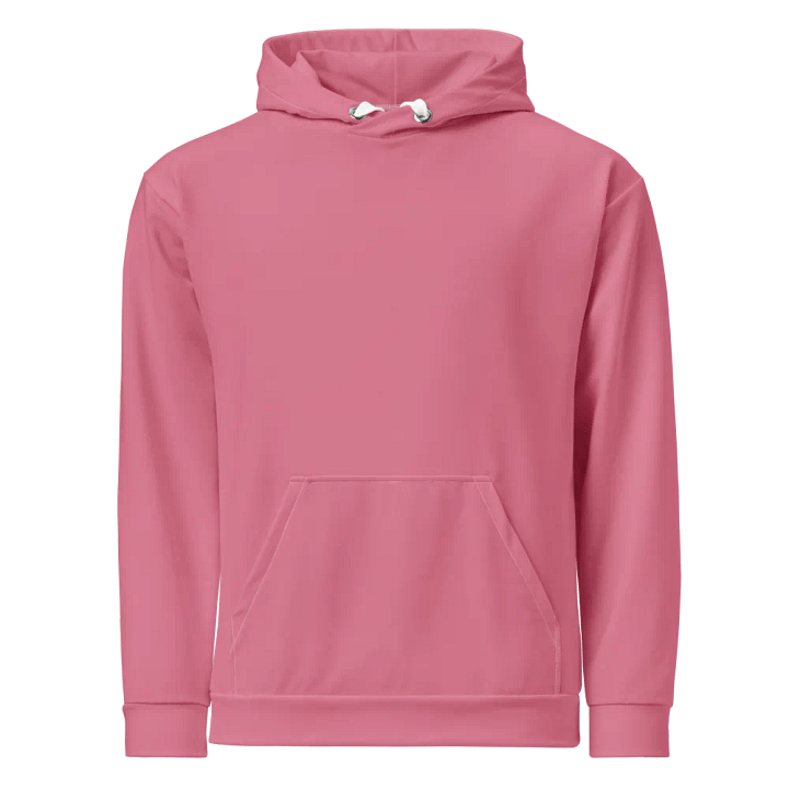 Plain Dusty Pink Light Summer Unisex Recycled Polyester Heavyweight Premium Hoodie by Treasure Pie product image (1)