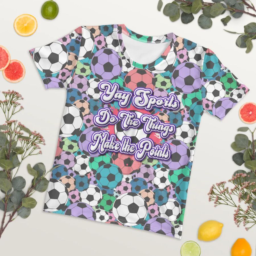 Yay Sports Soccer Football All Over Print T-shirt product image (7)