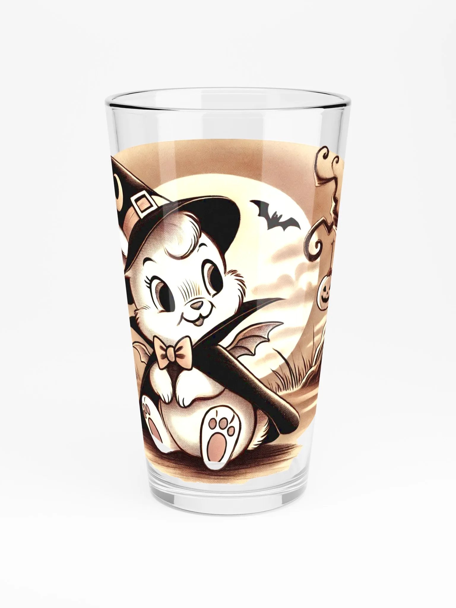 Vampire Bunny Halloween 16 oz Glass product image (3)
