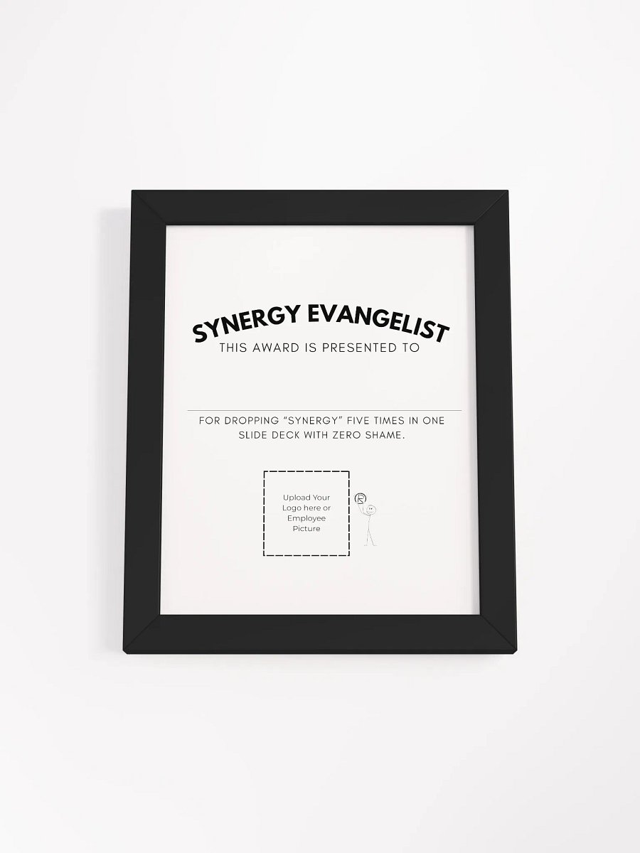Synergy Evangelist Certificate - Framed Poster product image (2)