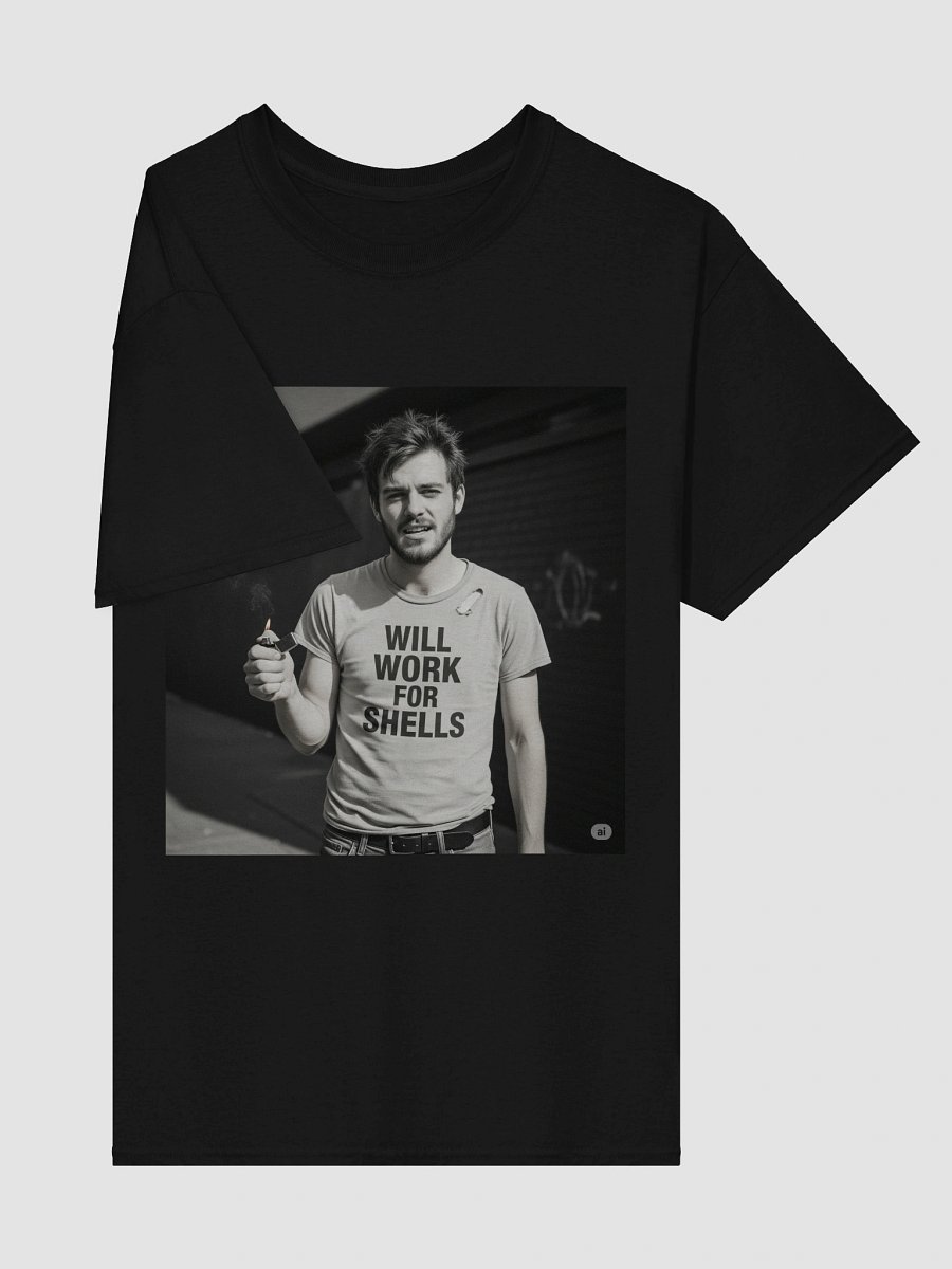 Will Work for Shells Tshirt product image (16)