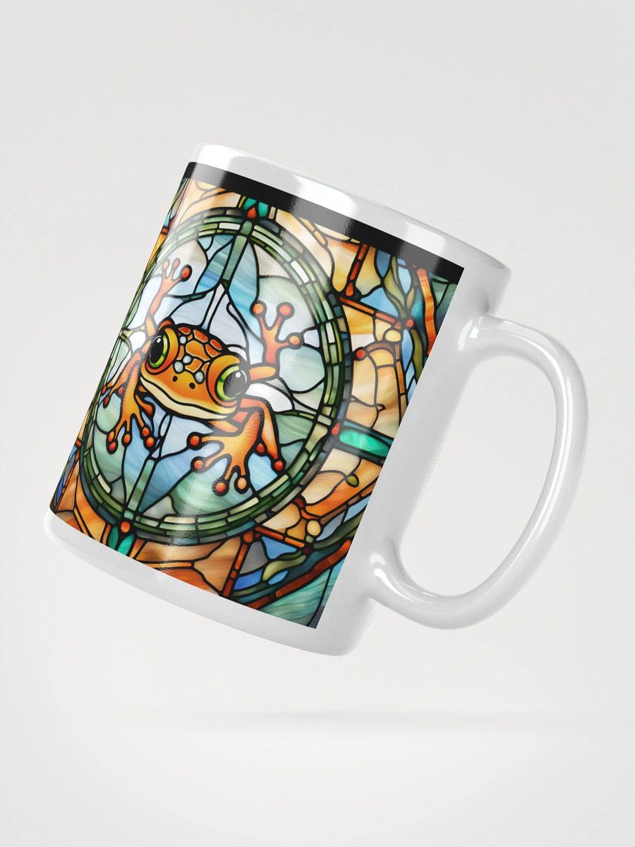 #004 Mrs. Orange Frog Stained Glass Mug product image (3)