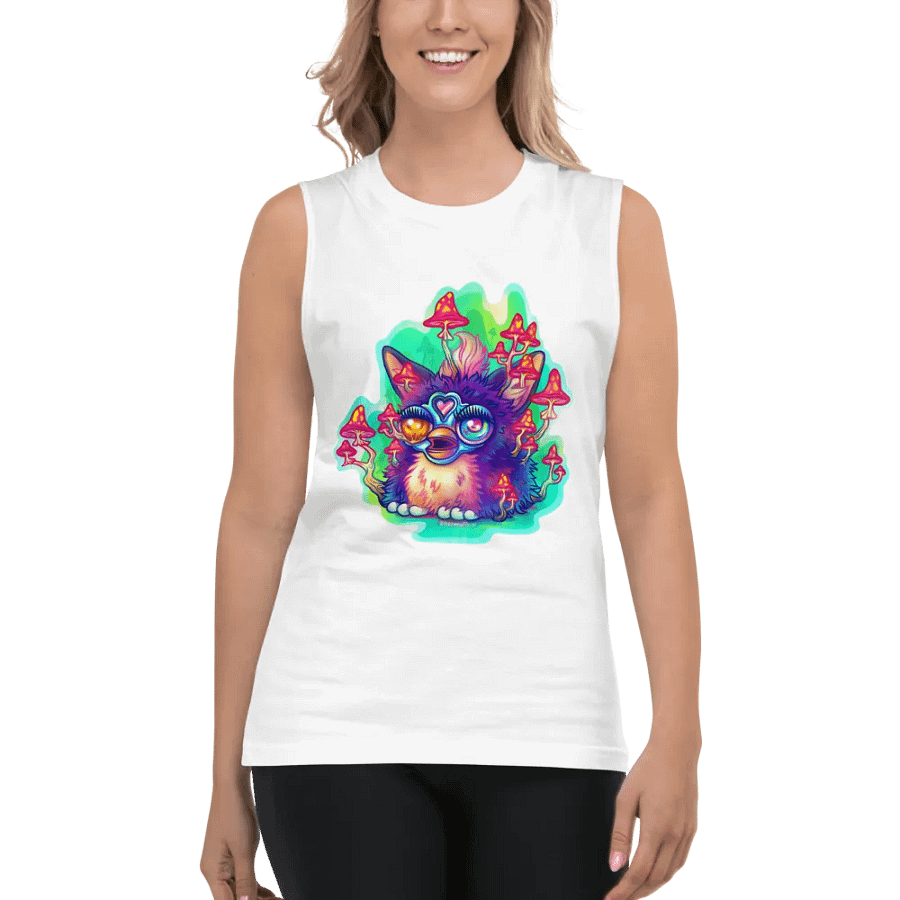 Nostalgic Fungus Creature Muscle Tank product image (4)