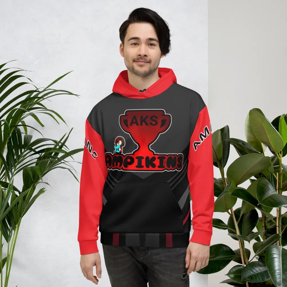 Red And Black AMPIKINS - Unisex Hoodie product image (4)