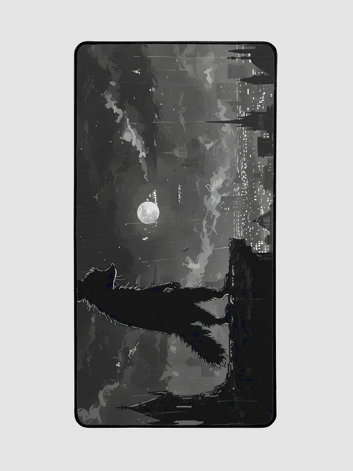 Noir Raccoon Deskmat product image (2)