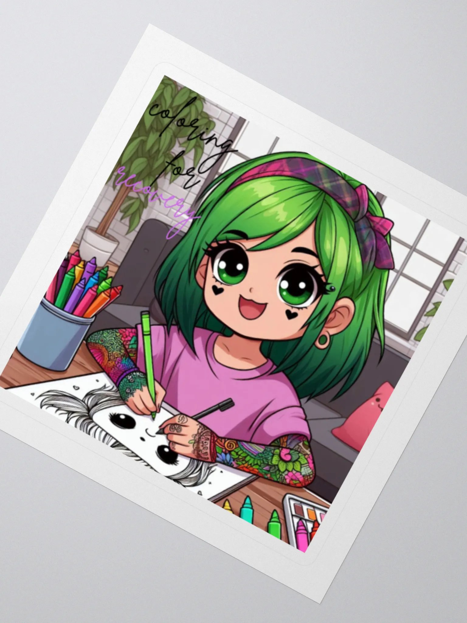 coloring for recovery sticker product image (2)