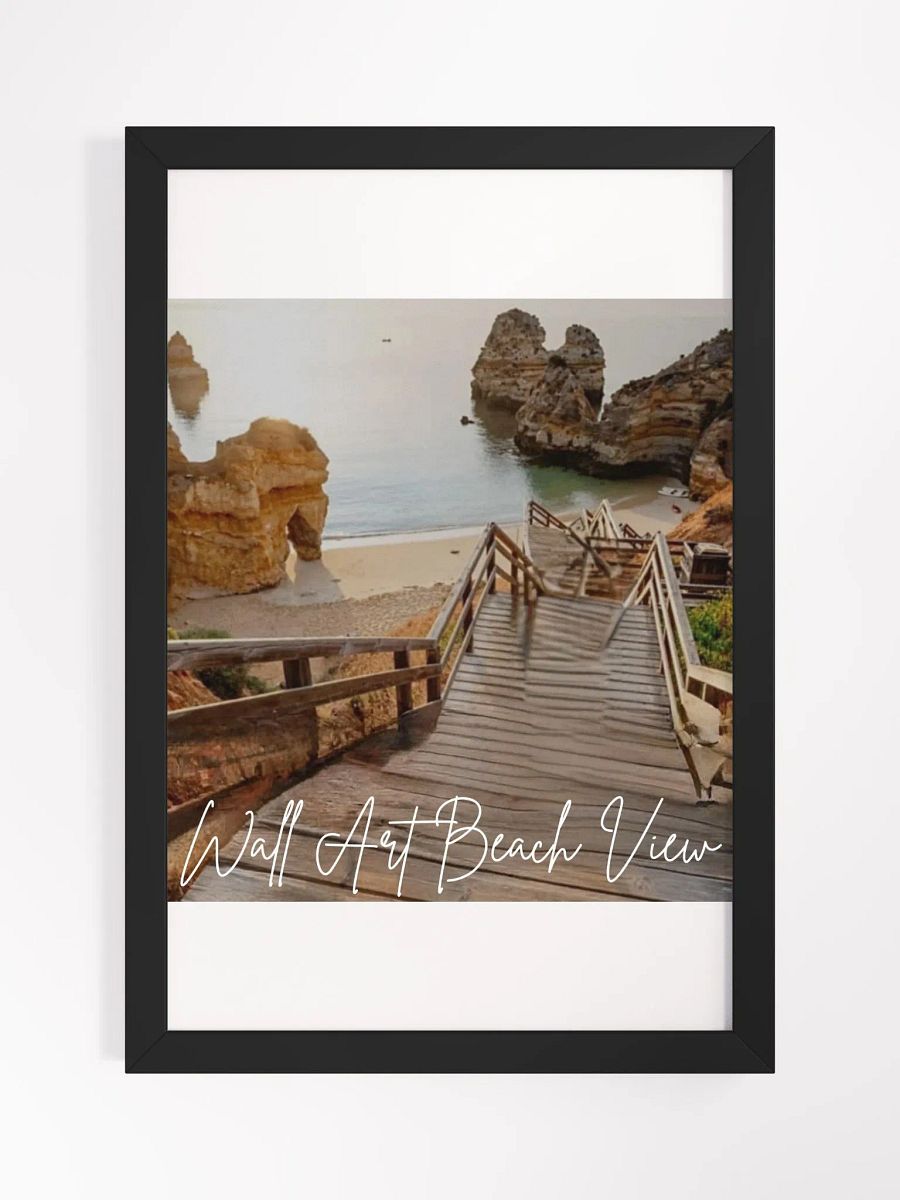 Beach View Framed High-Quality Matte Poster (in) product image (1)