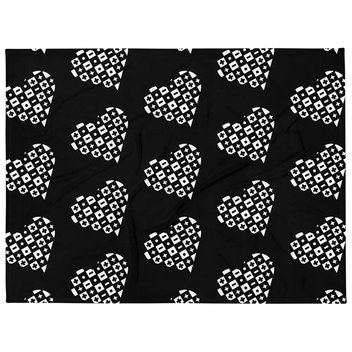 Kids Of Konnektikut Checkered Heart Blanket product image (1)