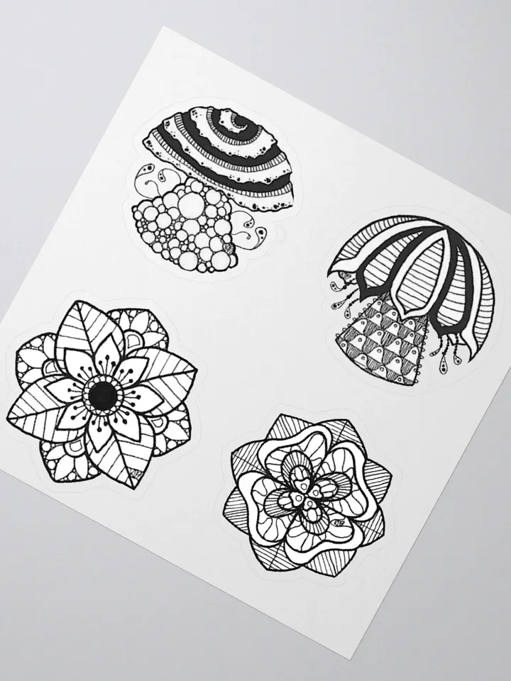 B/W Sticker Set product image (5)