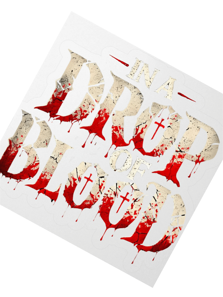 "In a Drop of Blood" Sticker product image (4)