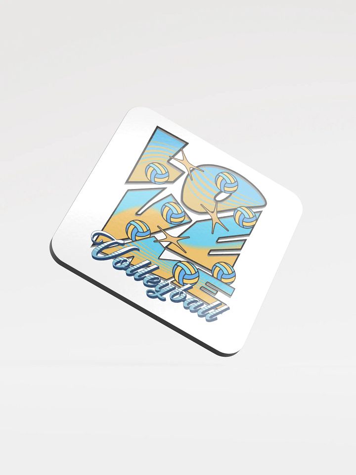 Love Me Volleyball Cork Coasters product image (2)