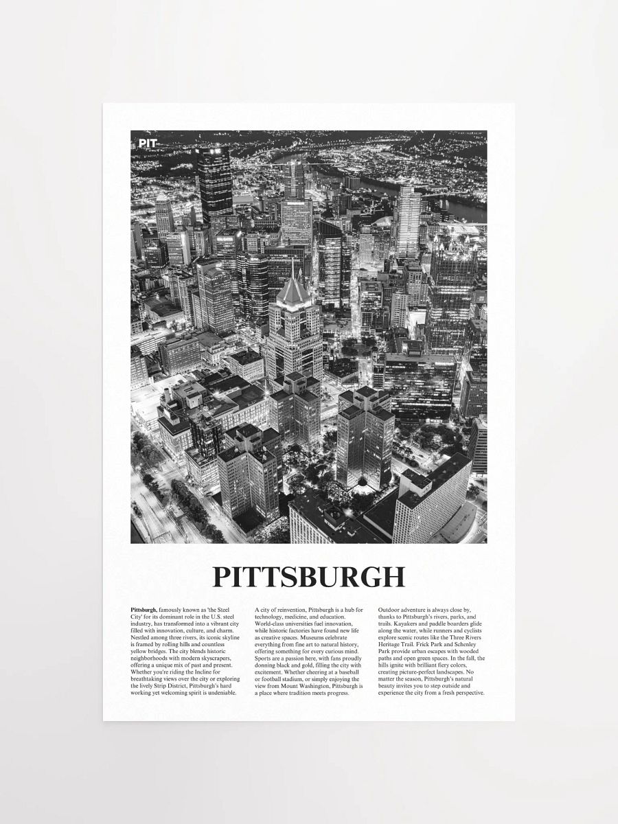 Pittsburgh 02 Newspaper Poster product image (5)