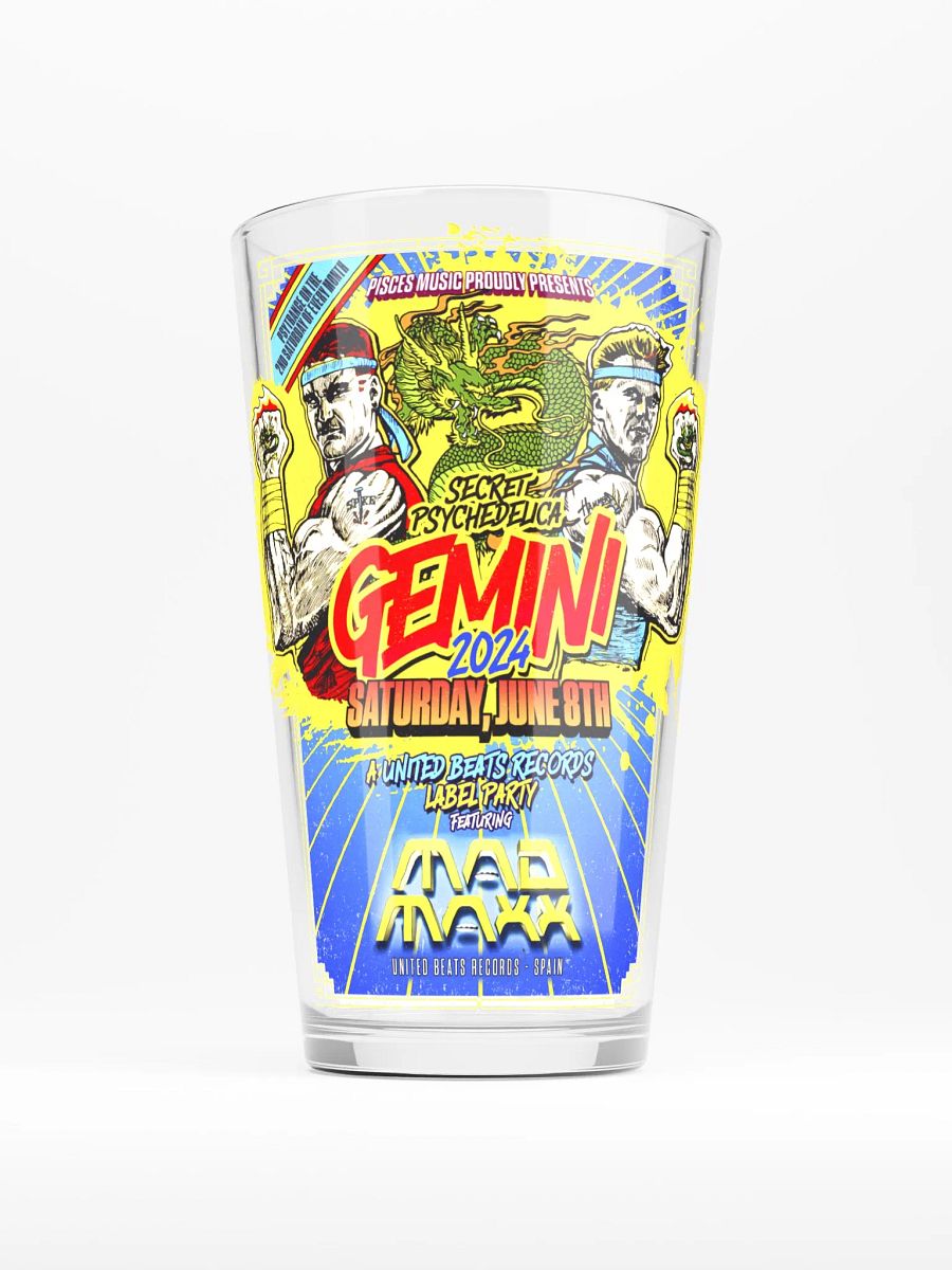 Gemini 2024 Shaker Pint Glass product image (1)
