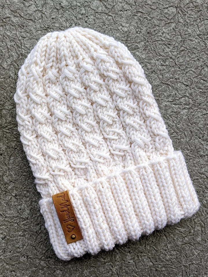 Knit Lunar Cable Hat Pattern product image (1)