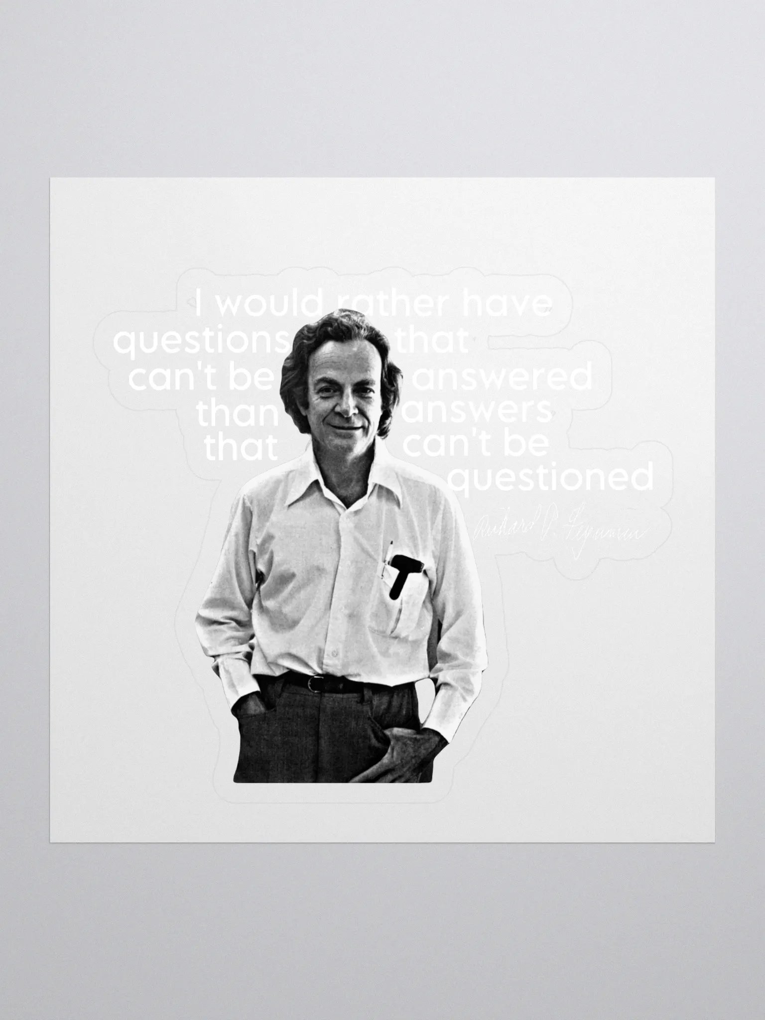 Feynman: Questions Sticker product image (1)
