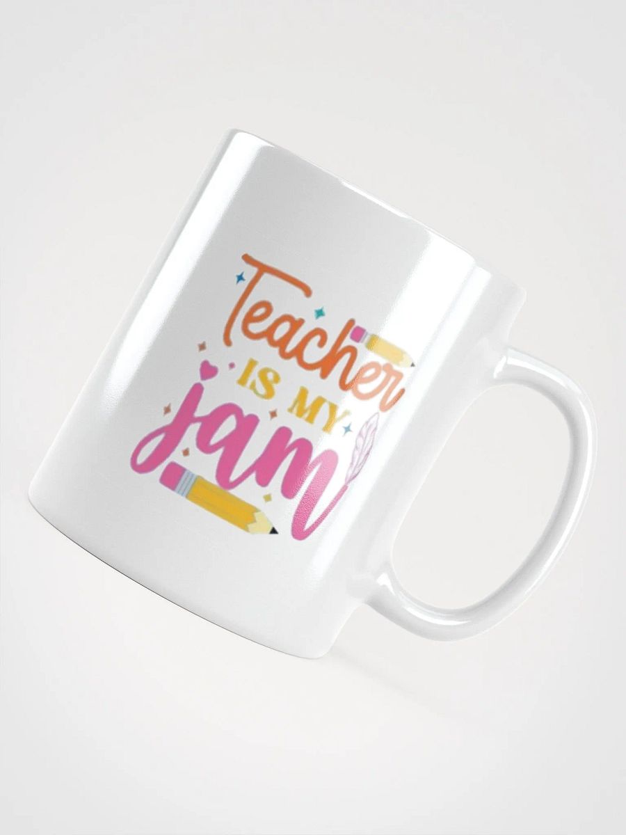 White Glossy Mug Teacher product image (4)