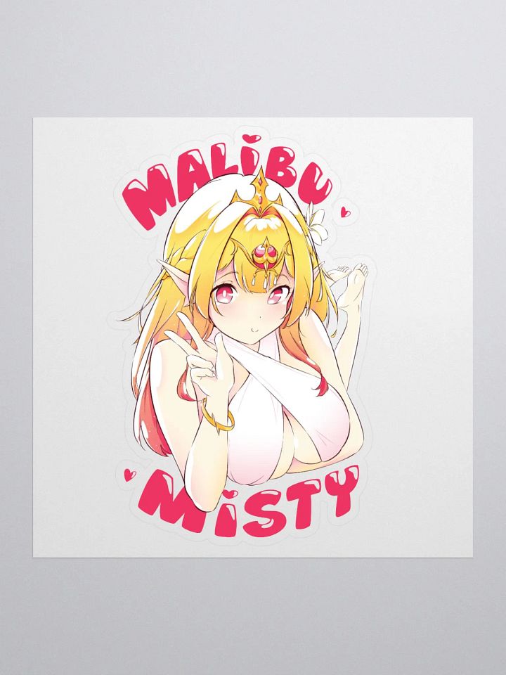 4x4 Malibu Misty Kiss Cut Stickers product image (1)