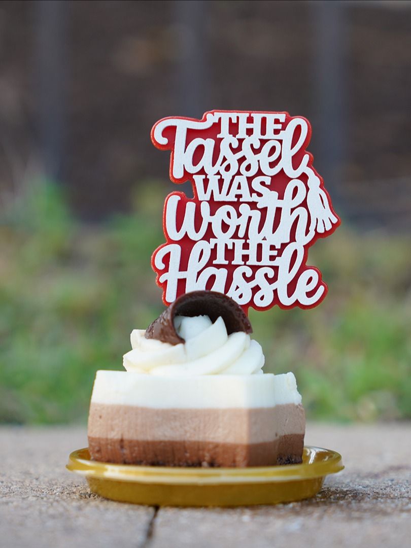 The Tassel Was Worth the Hassle - Graduation Topper - Laser Cut Design File product image (9)