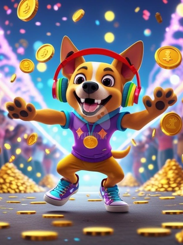 Pixel Party Parade – Track 3: Coin Carnival (Dog Mascot Edition) | 1472x832 px | 4 Variations | PNG + PDF product image (3)